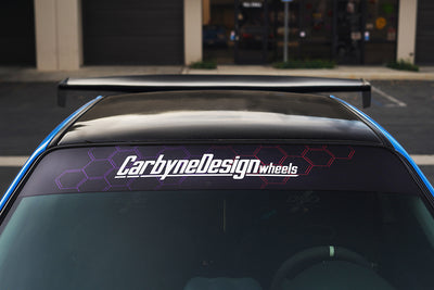 Carbyne Design Vinyl Windshield Banner