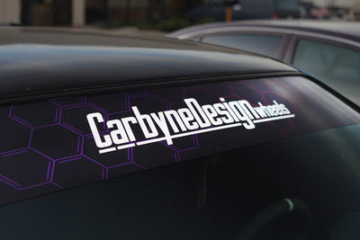 Carbyne Design Vinyl Windshield Banner